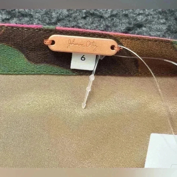 JOHANNA ORTIZ San Basilio One-Shoulder Silk Mini Dress 6 Multicolor Green Floral - Picture 6 of 10